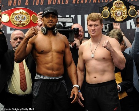 Кантарът показа: Джошуа е доста по-тежък от Поветкин