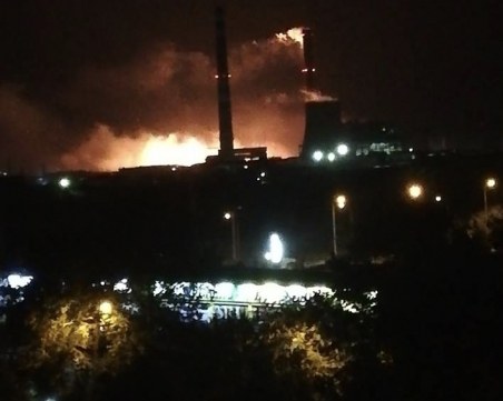 Огнен ад и в ТЕЦ Сливен СНИМКИ