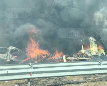 Движението на АМ Тракия край Пловдив остава ограничено