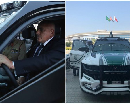 Борисов подкара спортен полицейски автомобил в Дубай СНИМКИ и ВИДЕО