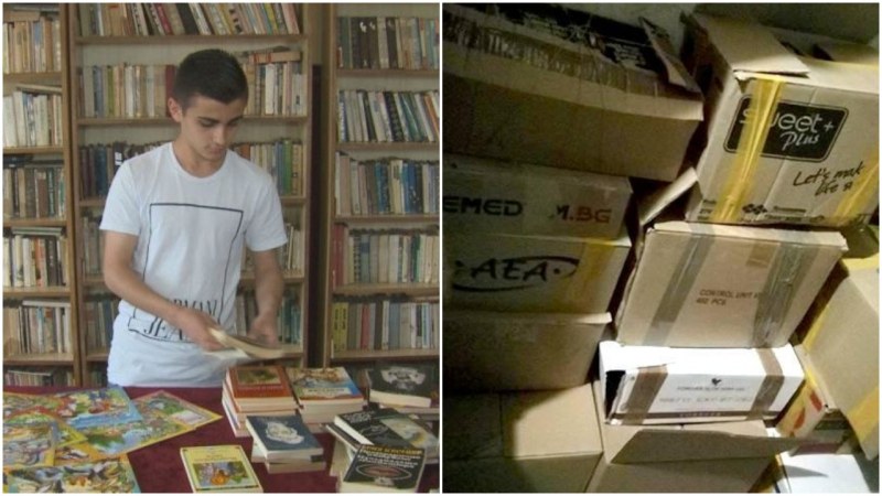 Той отново успя! 17-годишният Кирил от Пазарджик събра 500 книги СНИМКИ