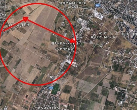 Очертават новия път между Прослав и Коматево, който ще положи основните на бъдещ  квартал