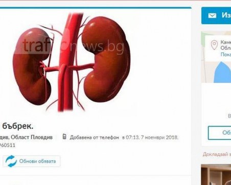 Млад мъж от Пловдив реши да продаде единия си бъбрек в интернет (СНИМКИ)