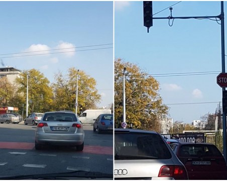 Хаос на кръстовище в Пловдив заради неработещи светофари