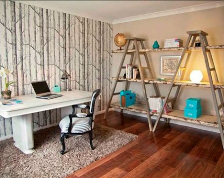 Уникални приложения на старата стълба в дизайна на дома СНИМКИ