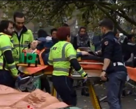 Авария на метрото в Милано! Има ранени ВИДЕО