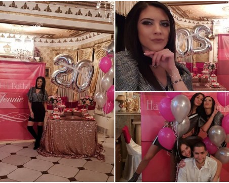 Пловдивчанката Жени Кискинова отбеляза 20-годишния си юбилей с бонбонено парти СНИМКИ