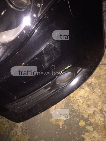 Пиян таксиджия от Пловдив забърса броня на автомобил и опита да се покрие СНИМКА