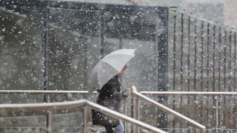 Много дъжд и сняг в Пловдив и областта днес! Обявен е жълт код за опасно време