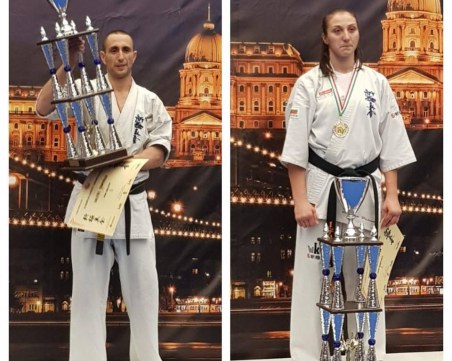 Двама пловдивчани абсолютни европейски шампиони по карате СНИМКИ
