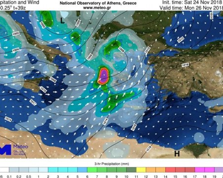 Бурята Пенелопи приближава Гърция! Носи сняг и градушки