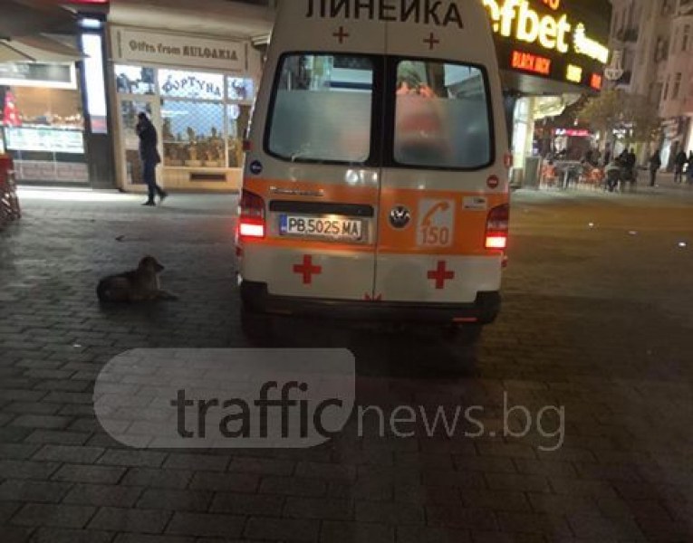 Бой в центъра на Пловдив! Откараха мъж с линейка СНИМКА