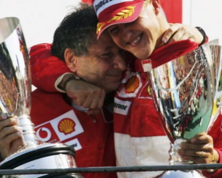 Шумахер изгледал състезанието от Формула 1 в Бразилия