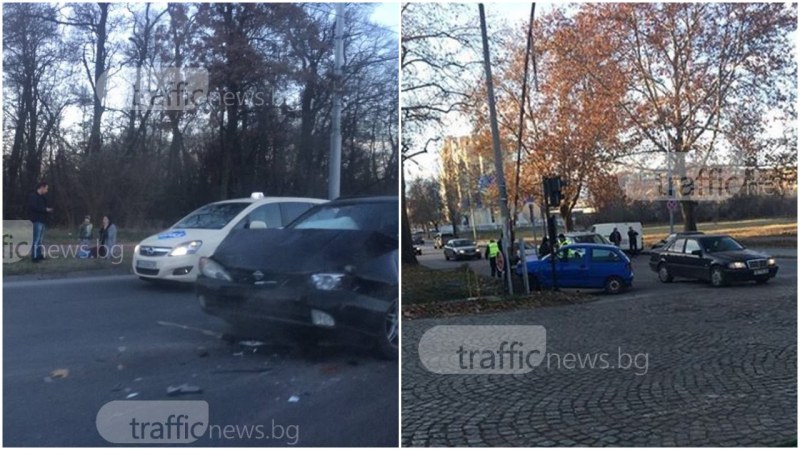 Двете катастрофи в Пловдив тази сутрин са станали заради отнето предимство