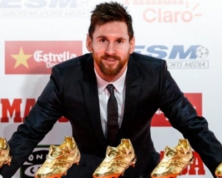 Меси спечели “Златната обувка“ за рекорден път