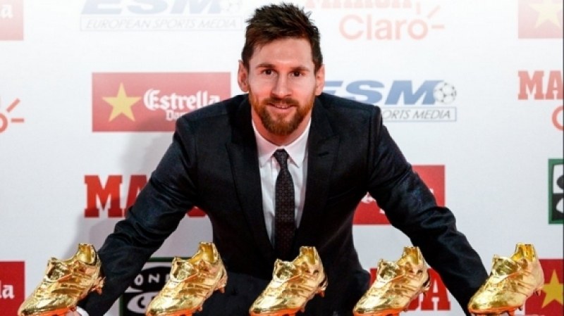 Меси спечели “Златната обувка“ за рекорден път