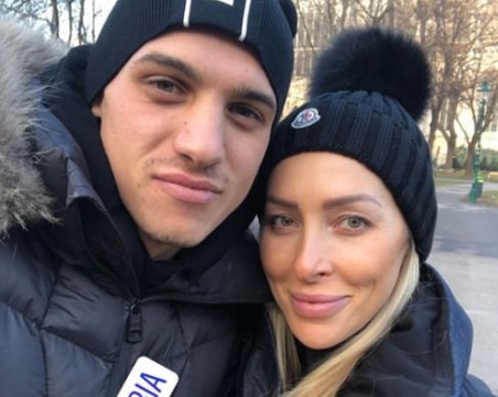 Щерката на Цветелина Бориславова и футболистът Деспотов в романтична Виена