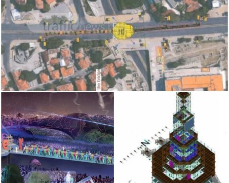 Режат стълбове и махат светофарни уредби заради мегасцената за Евростолица СНИМКИ