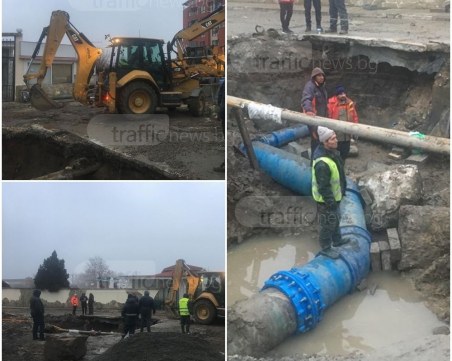 В Кършияка пред въшлясване, фирма държи квартала без вода трети ден! СНИМКИ