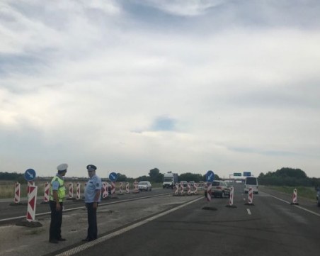 Внимание! Катастрофа ограничи движението по магистрала Тракия