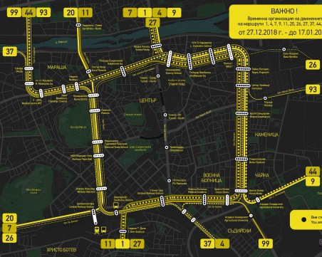 Вече и за хора с проблемно зрение: разбираема схема на блокадата в Пловдив