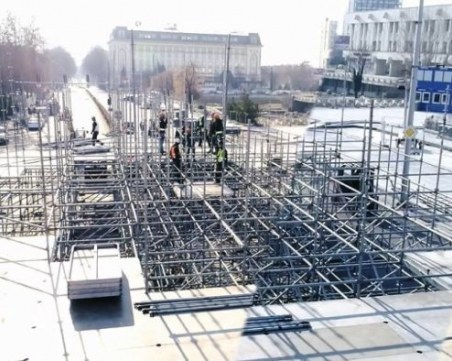 Сцената за откриването на Европейска столица на културата вече се издига на 3 нива СНИМКИ