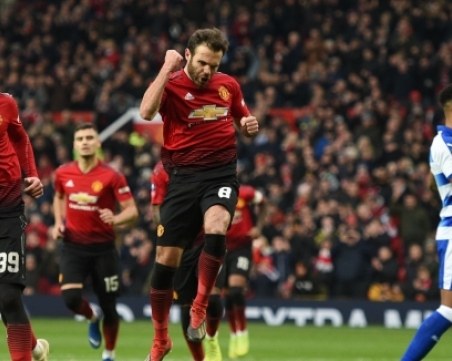 Солскяер с историческо постижение в Манчестър Юн