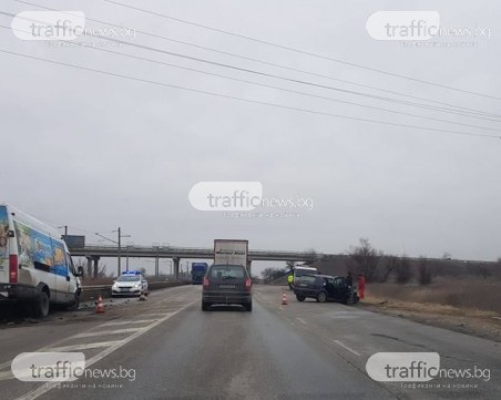 Тежка катастрофа на Околовръстното на Пловдив СНИМКА