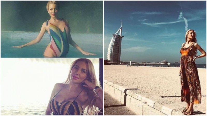 Последният месец от бременността си Антония Петрова прекарва в Дубай СНИМКИ