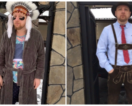 Арестант посреща полицаите с различни костюми всеки ден СНИМКИ