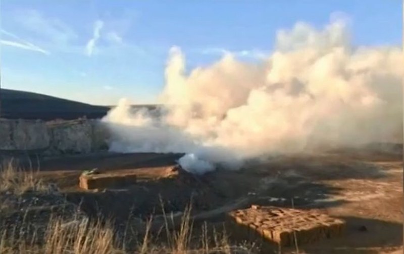 Пожар в хранилище на химическия завод в Девня ВИДЕО
