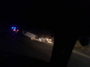 Кола се обърна на таван край Бачково