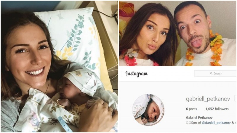 Семейство Петканови направиха Инстаграм на малкия Габриел СНИМКИ