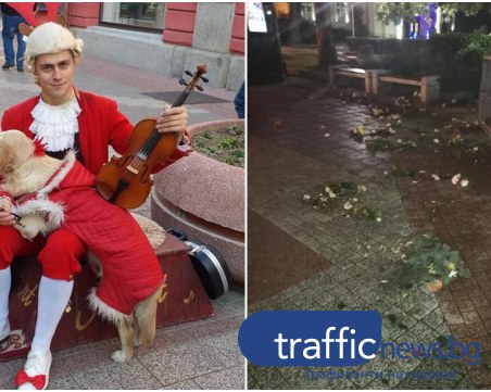 Пловдивският Моцарт помогнал за залавянето на мъжа, осквернил паметника на Стамболов СНИМКИ