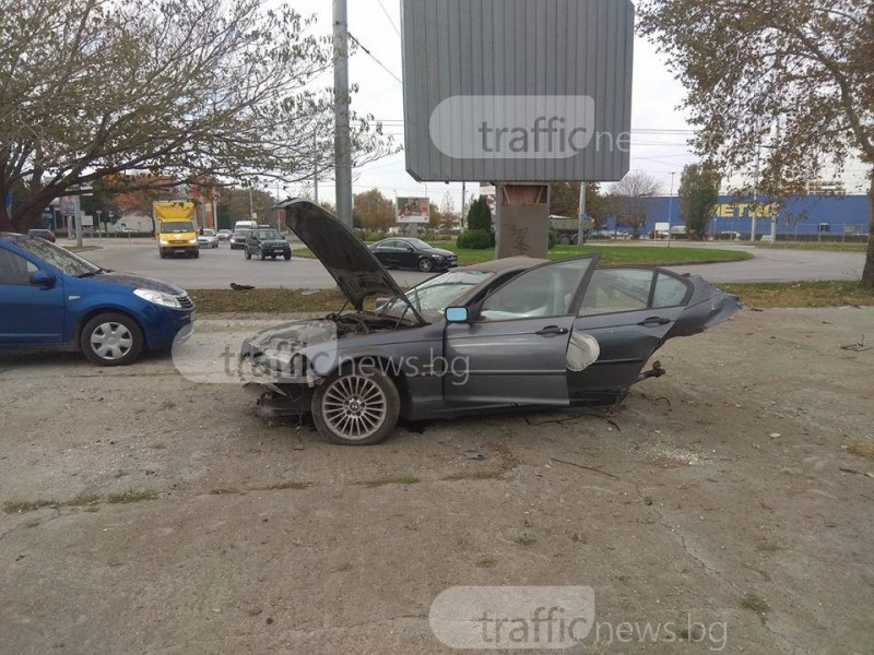 Дрогираният каскадьор, помлял 6 коли в Пловдив, разцепил кола преди три месеца