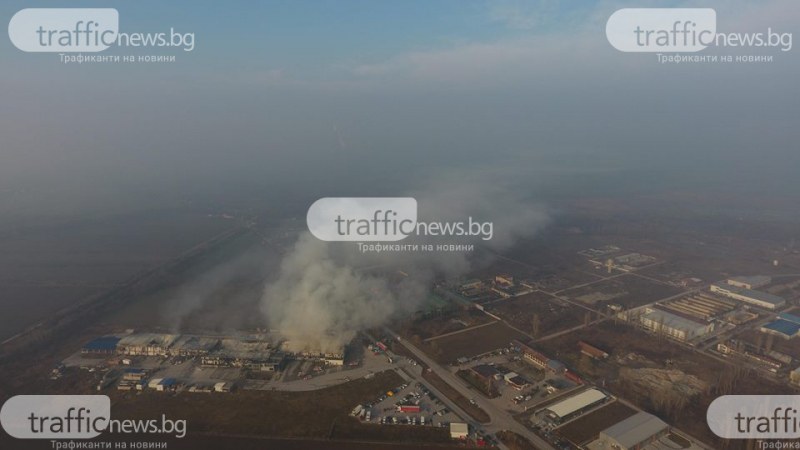 Правят мониторинг на въздуха около изгорелия цех за месо край Войводиново