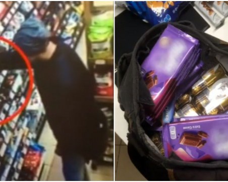 Крадец задигна цял сак с шоколади от магазин в София! Това не е първата му кражба