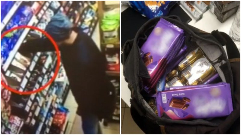 Крадец задигна цял сак с шоколади от магазин в София! Това не е първата му кражба