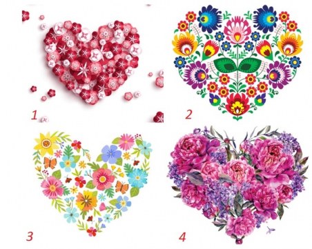 Изберете си цветно сърце и вижте какви сте в любовта