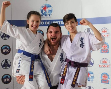Пловдивчани с две титли от държавното по карате киокушин за деца СНИМКИ