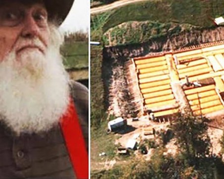 Мъж зарови 42 автобуса, прави си убежище ВИДЕО