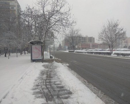 Зимен рекорд: Пловдив осъмна с цели 10 см сняг