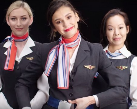 Нина Добрев проговори български в реклама на измислена авиолиния ВИДЕО