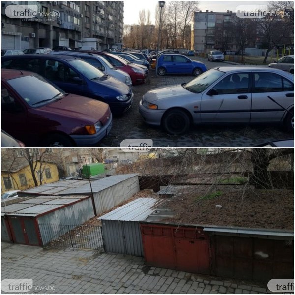Невралгични места в Пловдив се сдобиват със скоби, бутат наред гаражите в Кършияка СНИМКИ