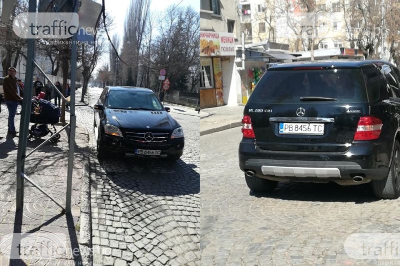 Пловдивчанка с лъскаво возило спря на пътя на майки с колички, те – обикалят СНИМКИ