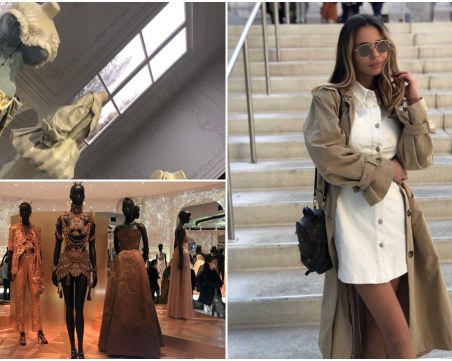 Модна блогърка от Пловдив се докосна до изложбата 