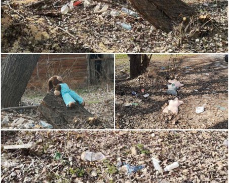 Усещане за жена! Гадже на затворник закача манекени по дърветата пред ареста в Пловдив