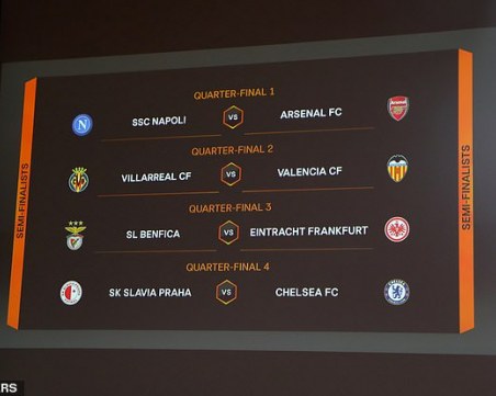 Страхотен сблъсък на четвъртфиналите в Лига Европа