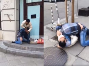 Як бой на столичен тротоар! Раздорът - Цар Калоян СНИМКИ+ВИДЕО