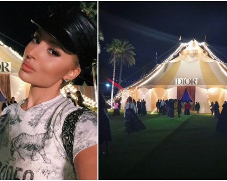 Цвети Янева на блестяща нощ в Дубай, докато Диор показва своята висша мода ВИДЕО и СНИМКИ